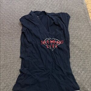 Diamond Supply Co. Black Tee with Red Graphic